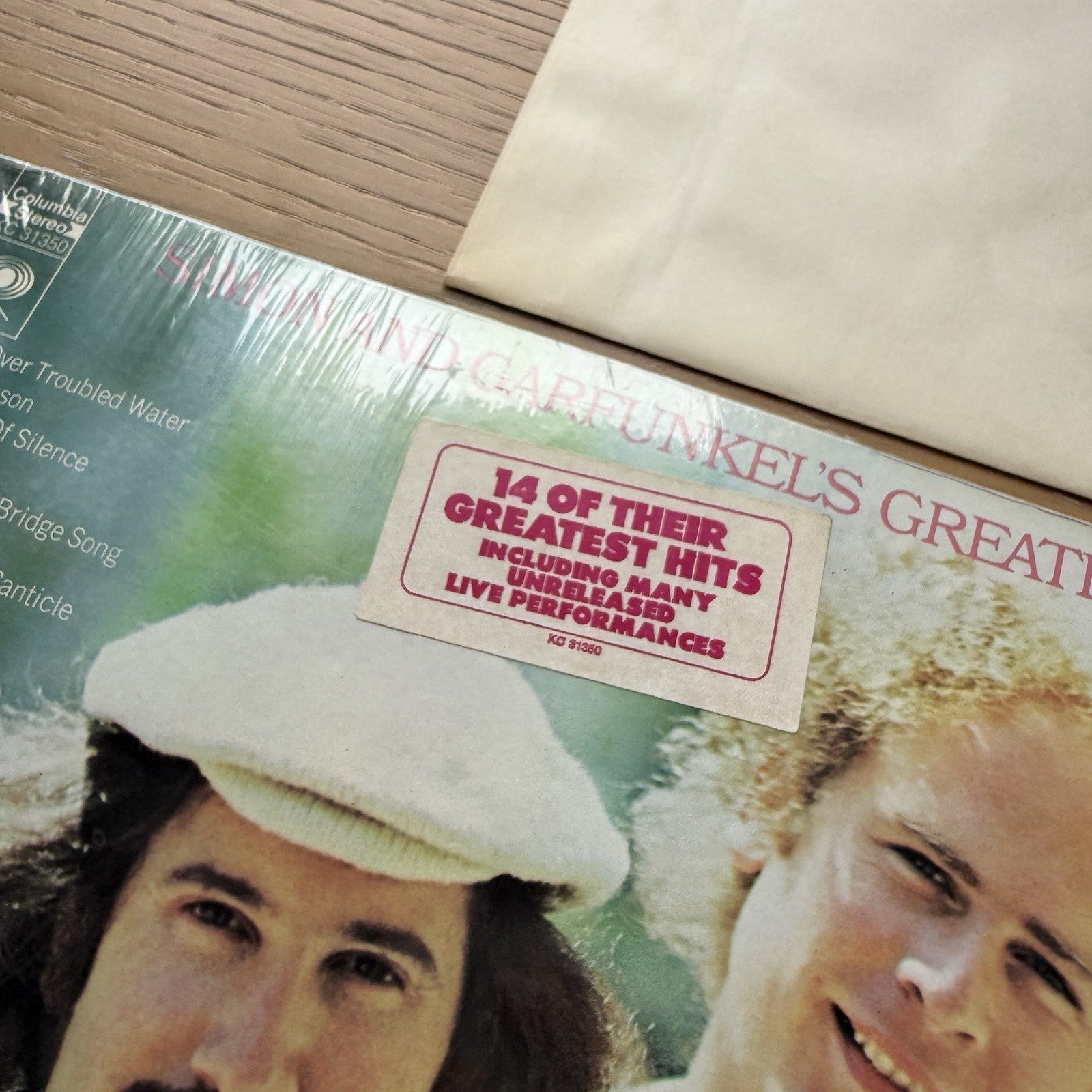 1972 SIMON AND GARFUNKEL Greatest Hits LP Hype In SHRINK EX/EX Original US Press