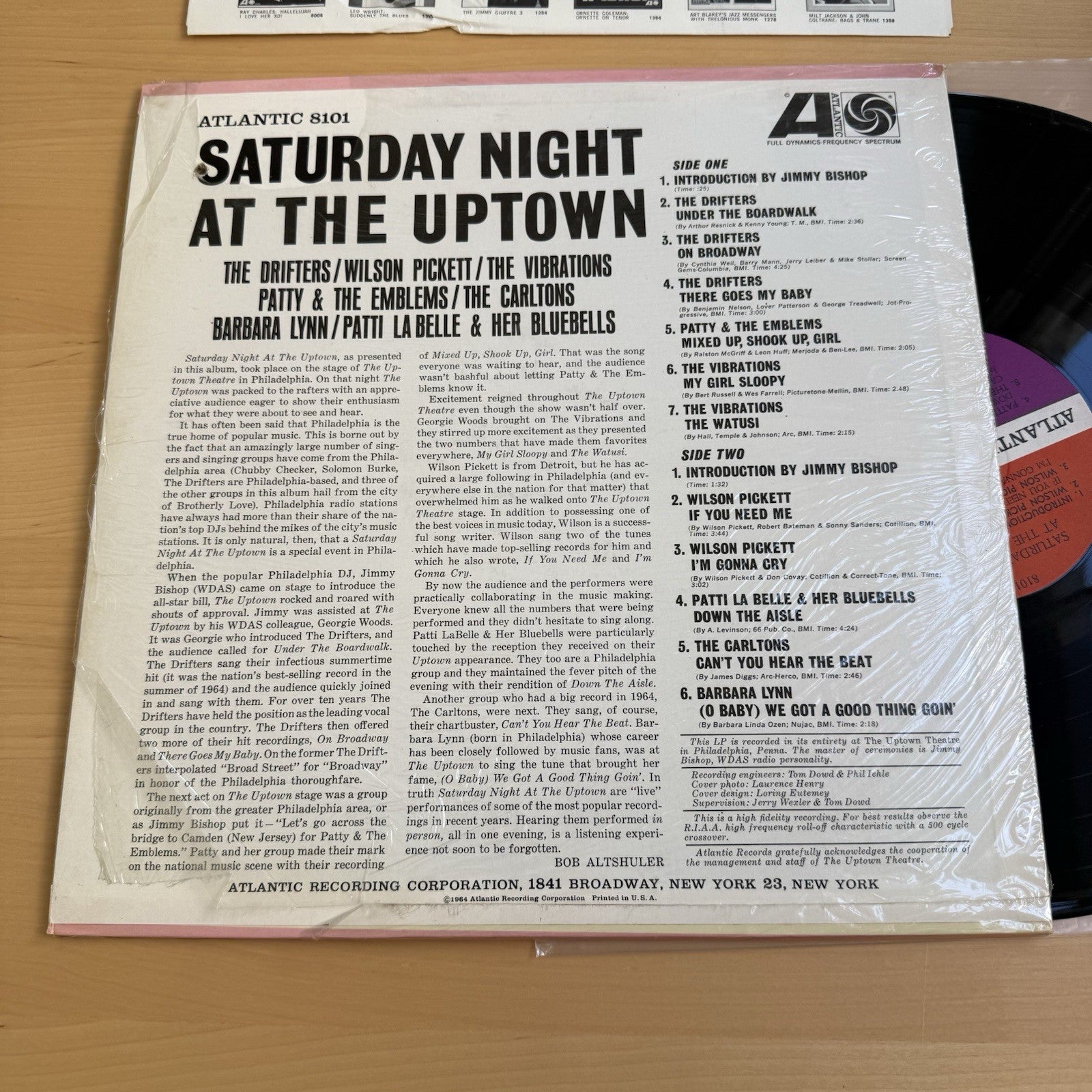 1960s Saturday Night at the Uptown Various Soul Artists In Shrink! + Sticker EX