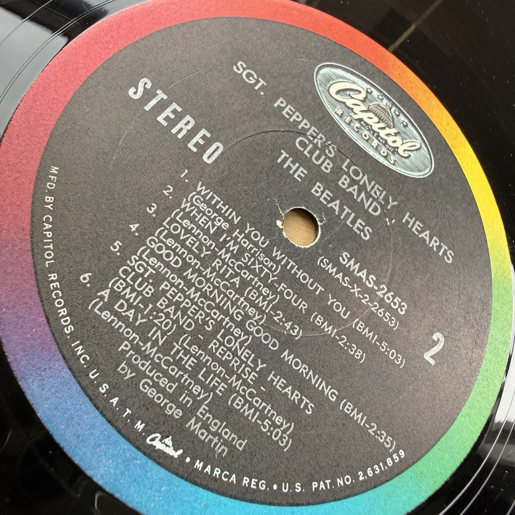 1967 The Beatles Sgt. Peppers Lonely Hearts Club Band US Press Capital SMAS 2653