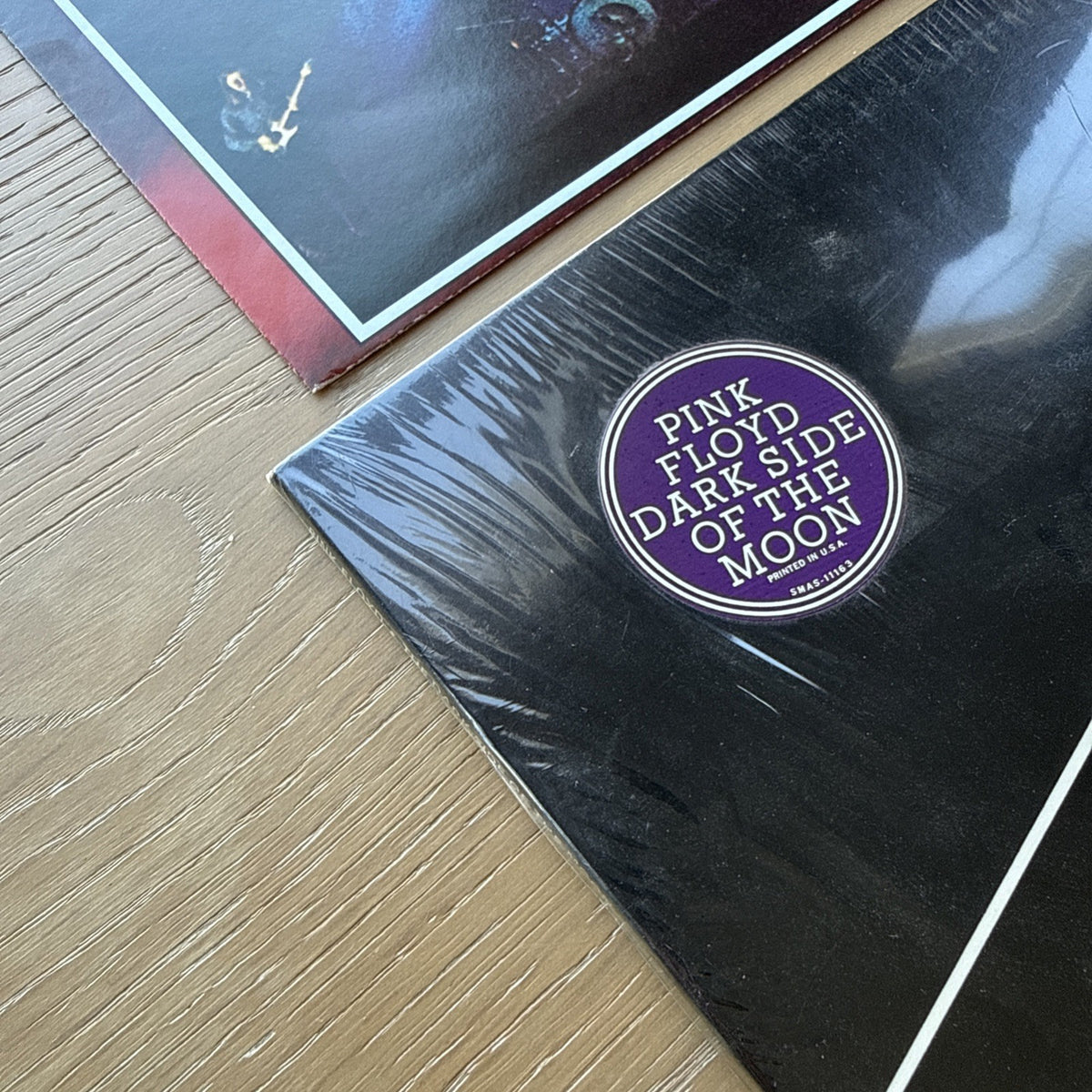 1975 PINK FLOYD Dark Side Of The Moon US Press In Shrink + Sticker VG+ OG Card