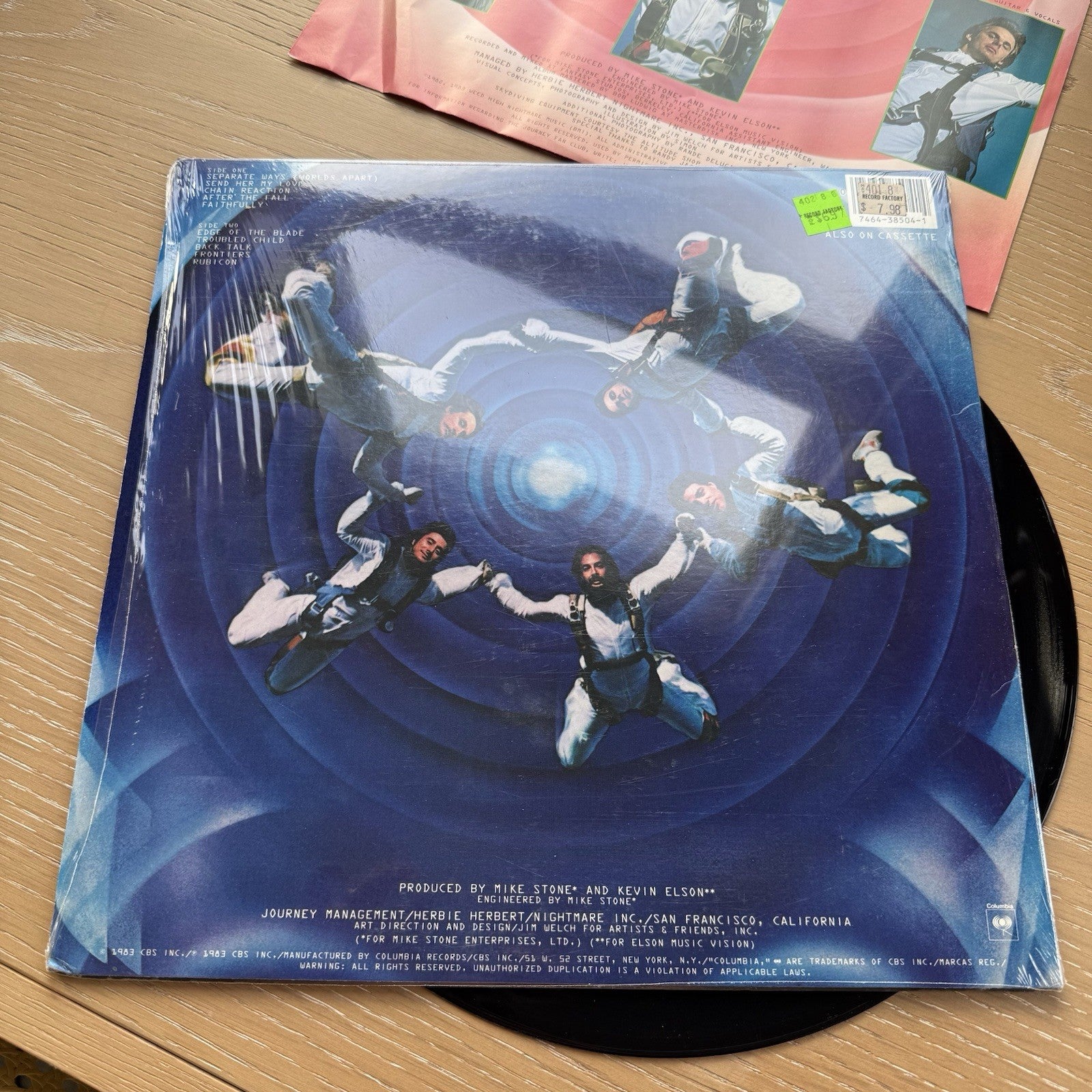 Journey Frontiers LP 1983 Original US Press In Shrink with Hype Sticker!  EX/EX