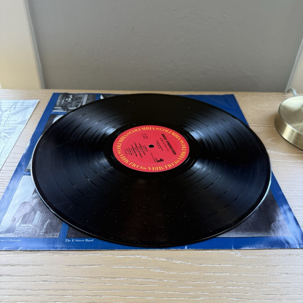 Bruce Springsteen Born In The USA LP Vinyl 1984 Columbia Shrink Hype Sticker VG+