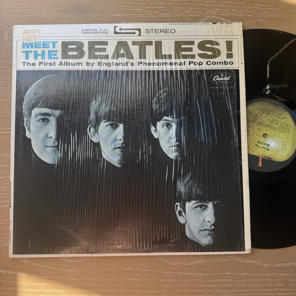 1971 The Beatles-Meet the Beatles LP US Press In Shrink Apple Records 🍏 VG+