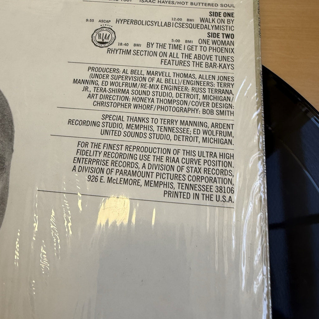 1969 Isaac Hayes Hot Buttered Soul 1st US Monarch Press In Shrink! VG++ W/Sleeve