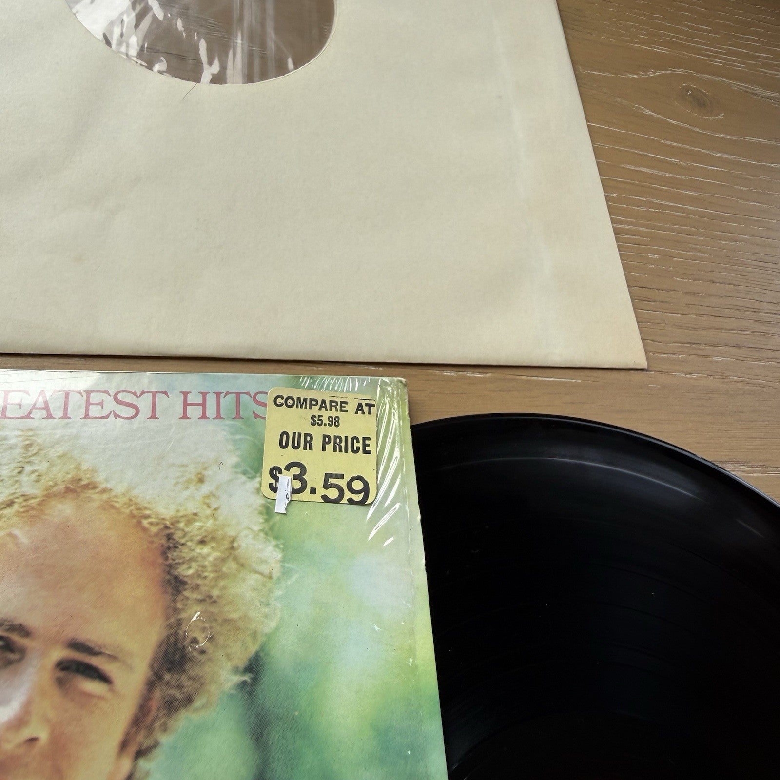 1972 SIMON AND GARFUNKEL Greatest Hits LP Hype In SHRINK EX/EX Original US Press