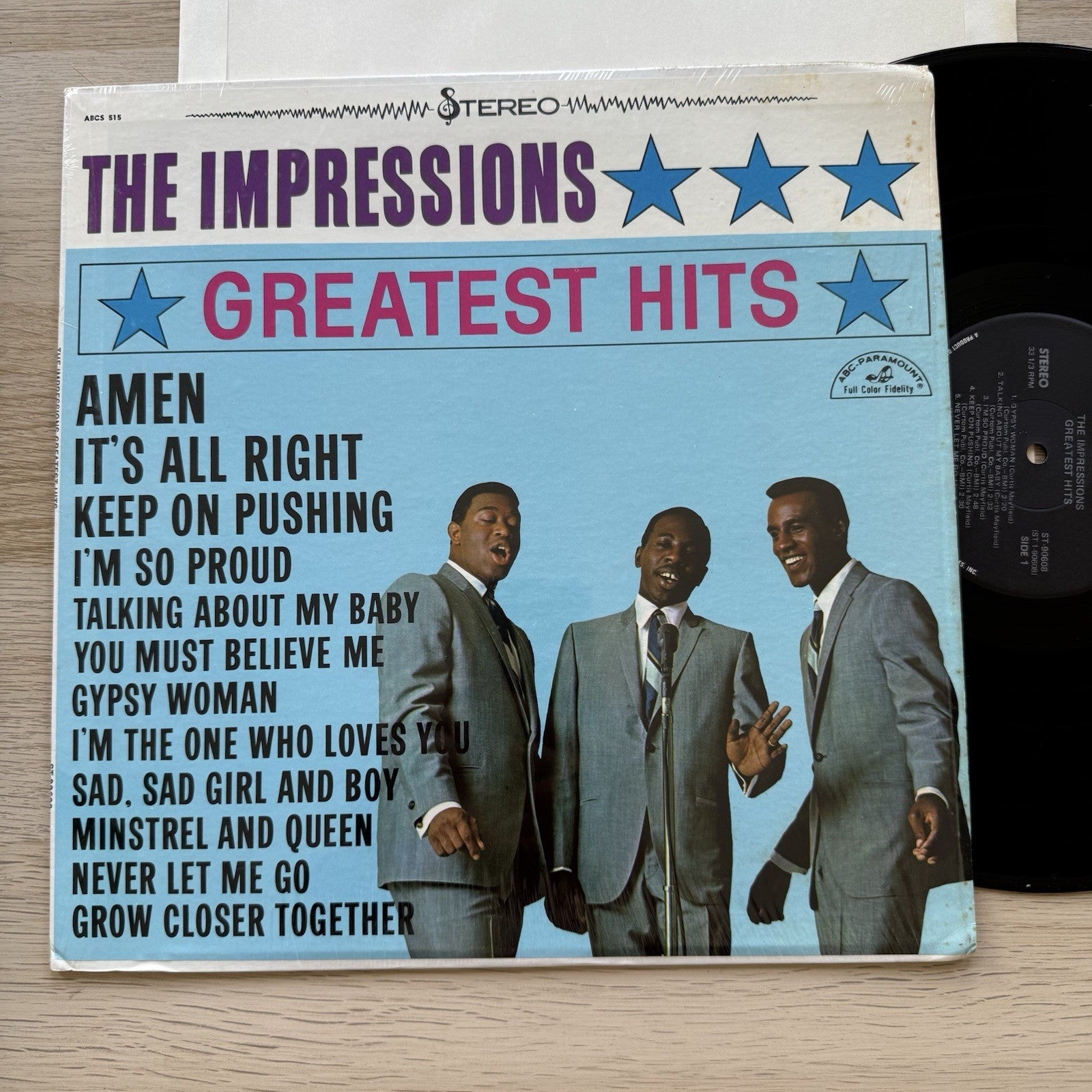 THE IMPRESSIONS GREATEST HITS Lp Complete W/Sleeve In Shrink! OG 1st US Press