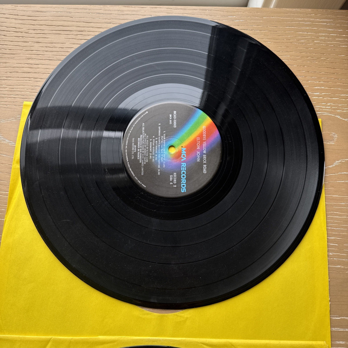 1973 Elton John Goodbye Yellow Brick Road 1st US Pinckneyville Press VG+ 2LP