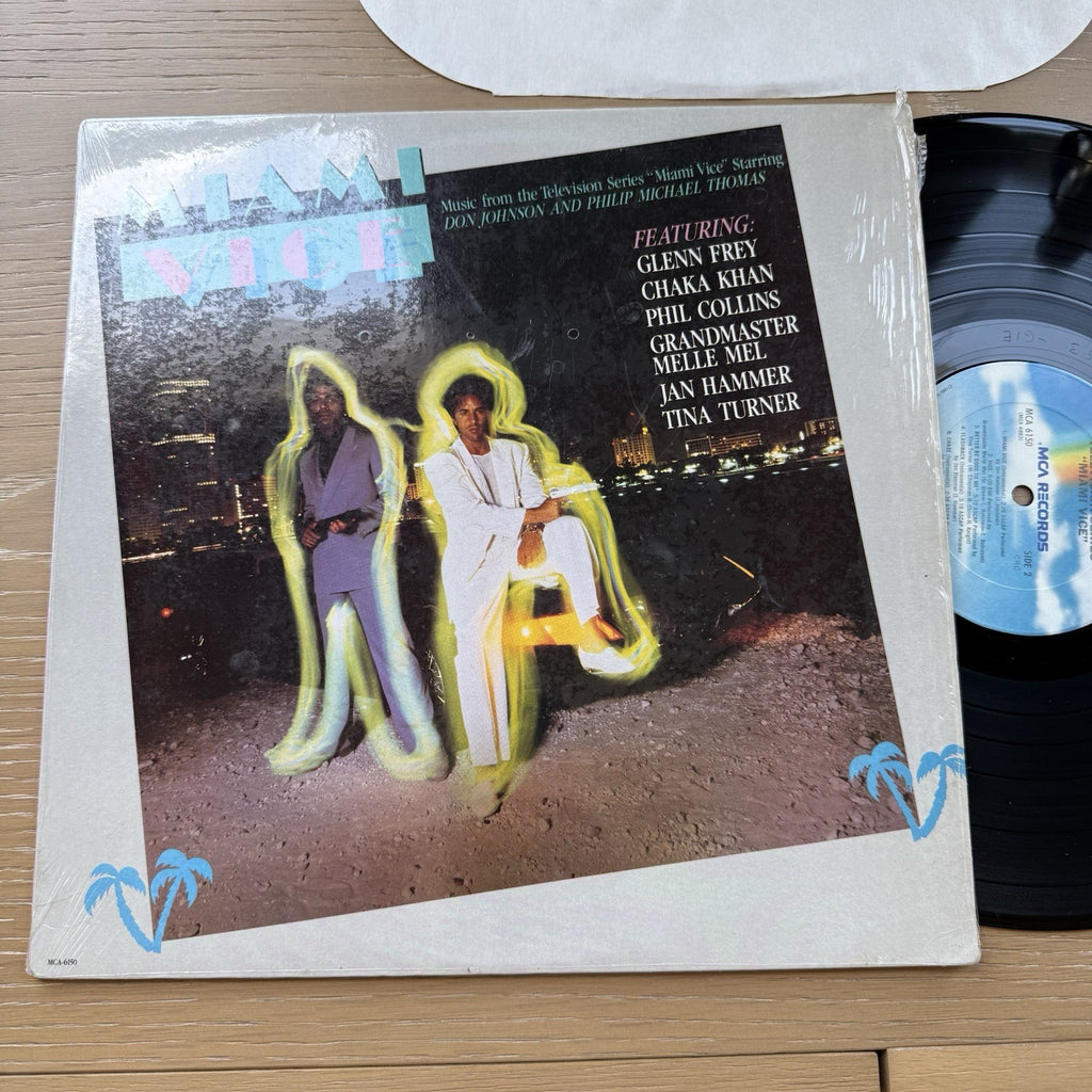Miami Vice TV Show Series Vinyl 1985  Original US Press In Shrink! LP VG+