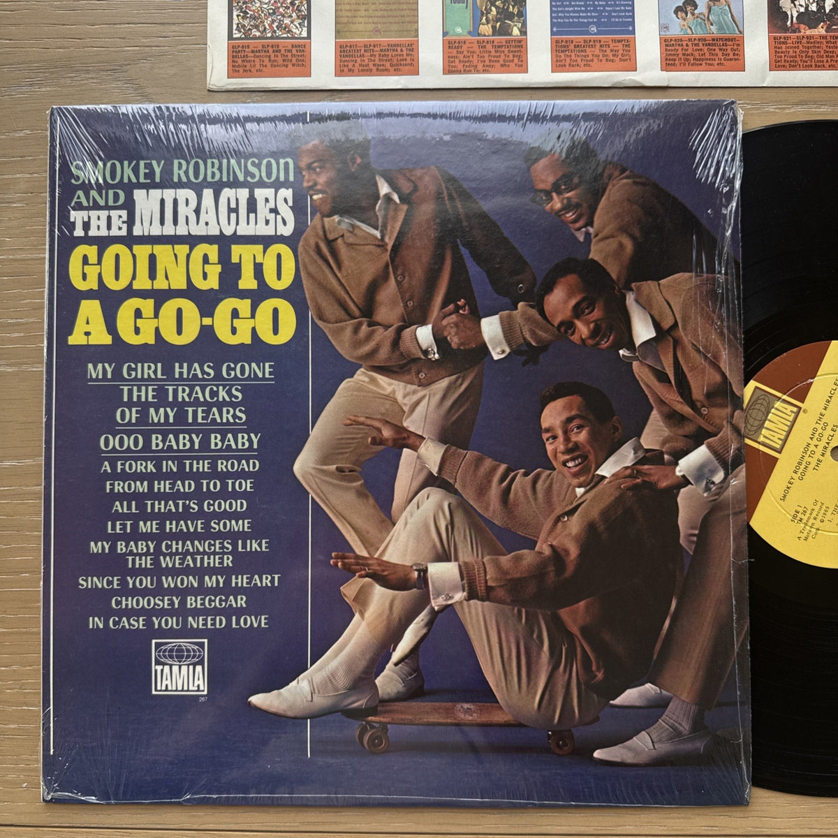 1960s Smokey Robinson Miracles Going To A Go Go US Press Tamla In Shrink EX/EX