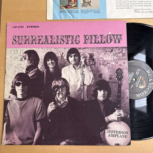 1967 Jefferson Airplane Surrealistic Pillow 1st US Rockaway Press VG+ OG Sleeve