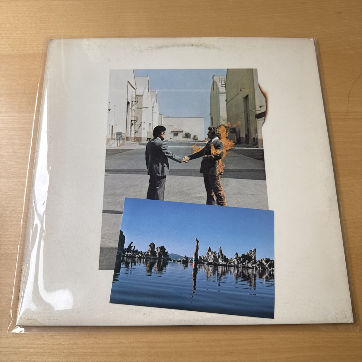 1975 PINK FLOYD Wish You Were Here 1st US Santa Maria Press Vinyl LP Sleeve VG+