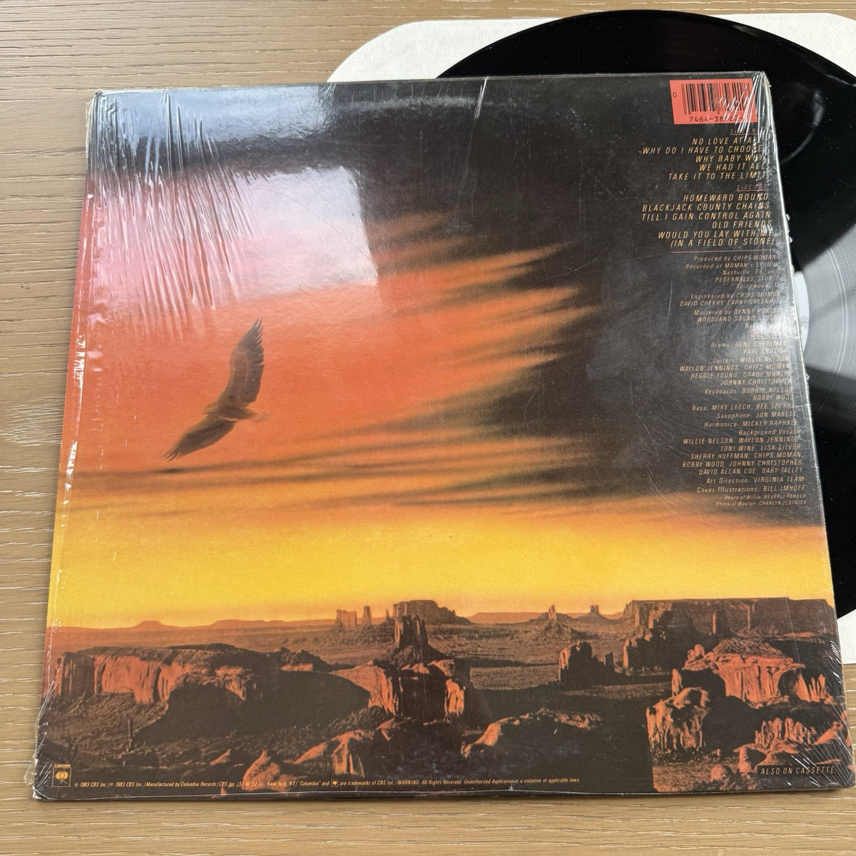 Willie Nelson and Waylon Jennings "Take It To The Limit" In Shrink NM/NM- Vinyl 