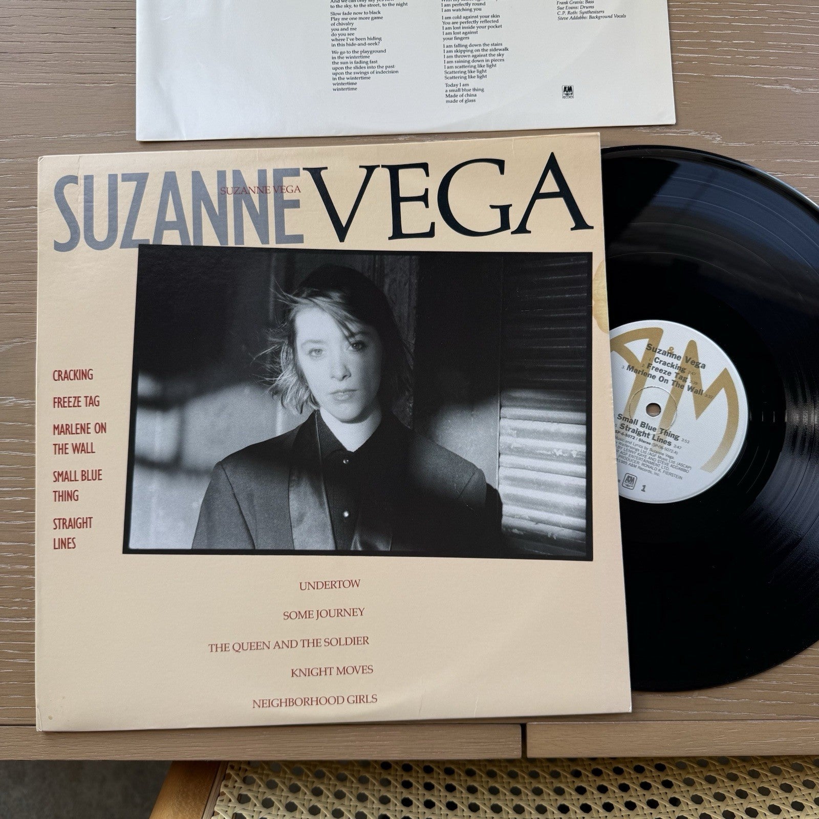 SUZANNE VEGA LP 1985 A&M SP6-5072 1ST US PRESS Complete W/OG Sleeve EX/EX