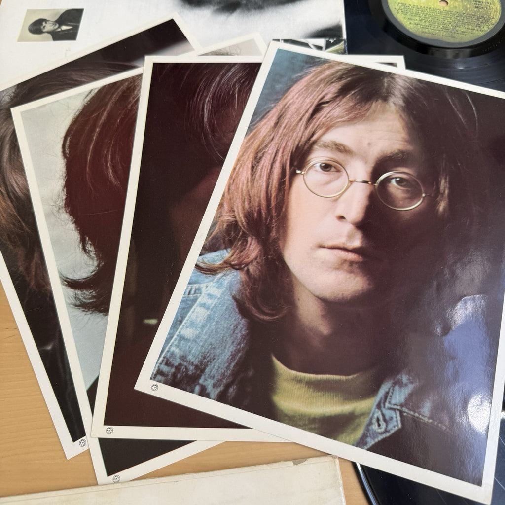 1970s BEATLES White Album 🍏 2LP + poster & pics Serial #1174641 US Press