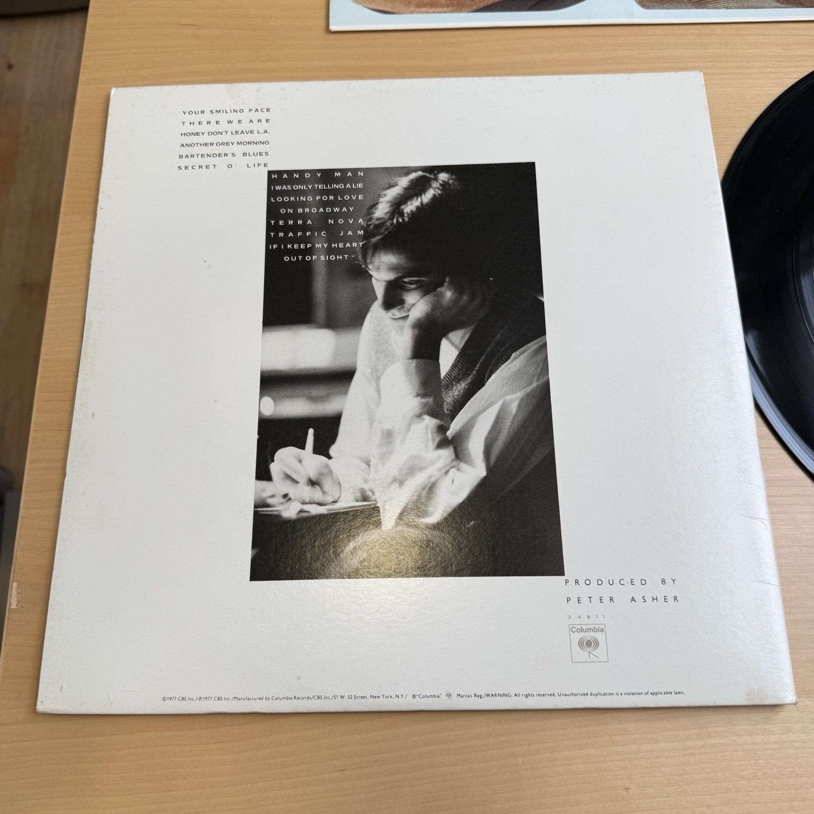 James Taylor “JT” 1977 Vinyl LP Complete W/ Original Sleeve! Nice US Pressing