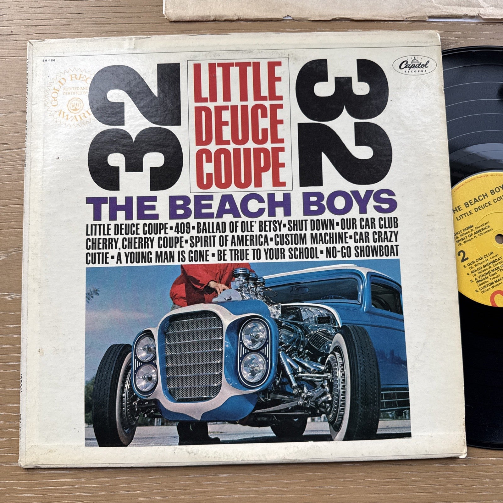 1970s Beach Boys Little Deuce Coupe US Press LP Complete W/OG Sleeve Mono VG+