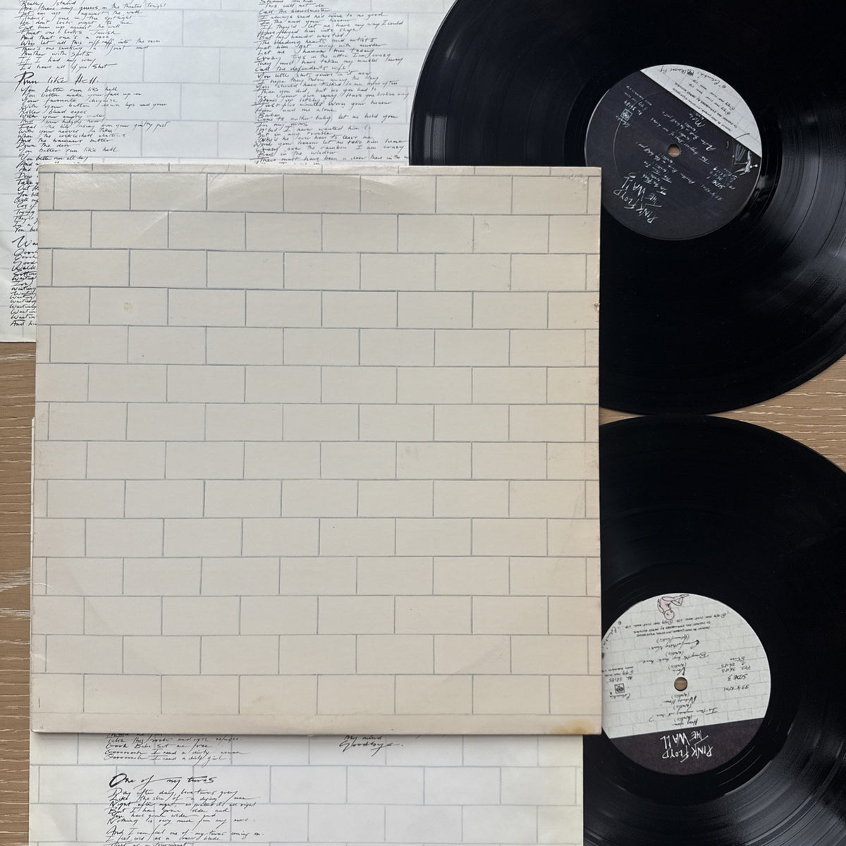Pink Floyd The Wall 1979 1st US Pitman Press 2LP Complete W/OG Sleeves VG+