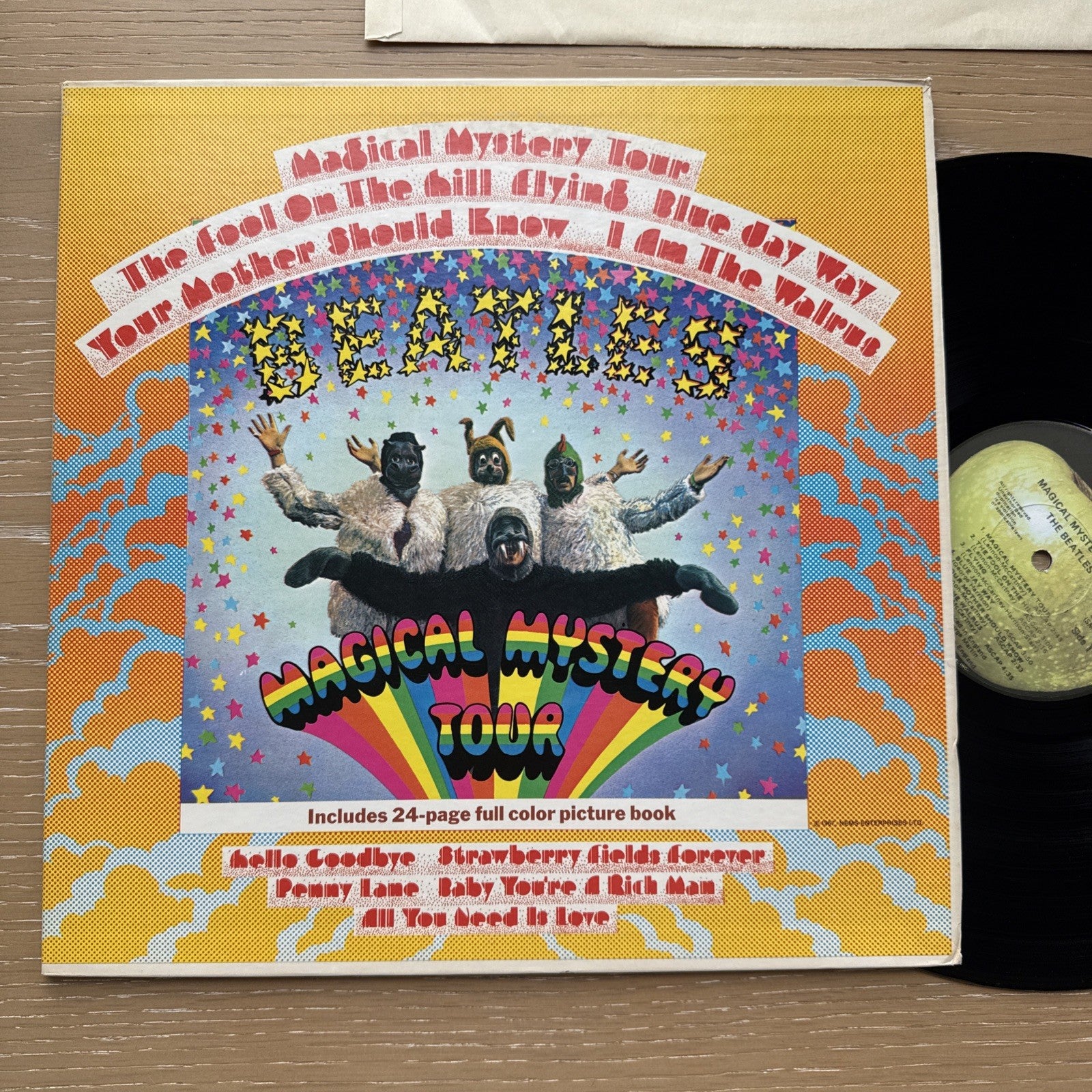 1970s The Beatles "Magical Mystery Tour" US Press Apple 🍏 Gatefold +Booklet VG+