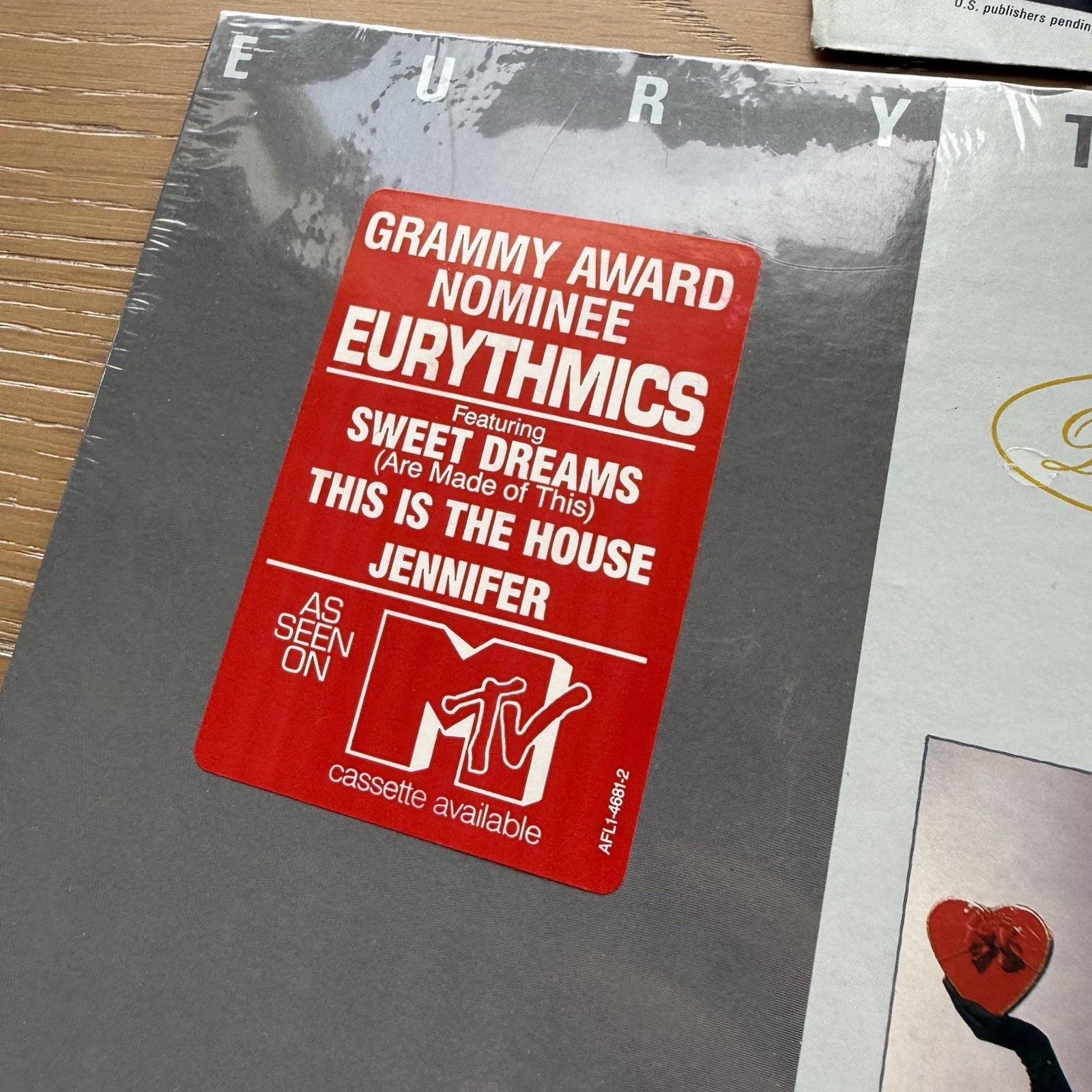 1983 EURYTHMICS Sweet Dreams Are Made Of This EX/EX In Shrink With MTV Sticker!