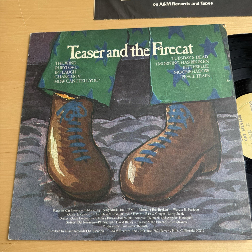 1970s Cat Stevens Teaser And The Firecat Gatefold LP US Pressing + Sleeve