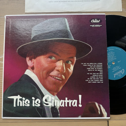 1956 Frank Sinatra This Is Sinatra Original 1st US Press Vinyl LP VG++ W/ Sleeve
