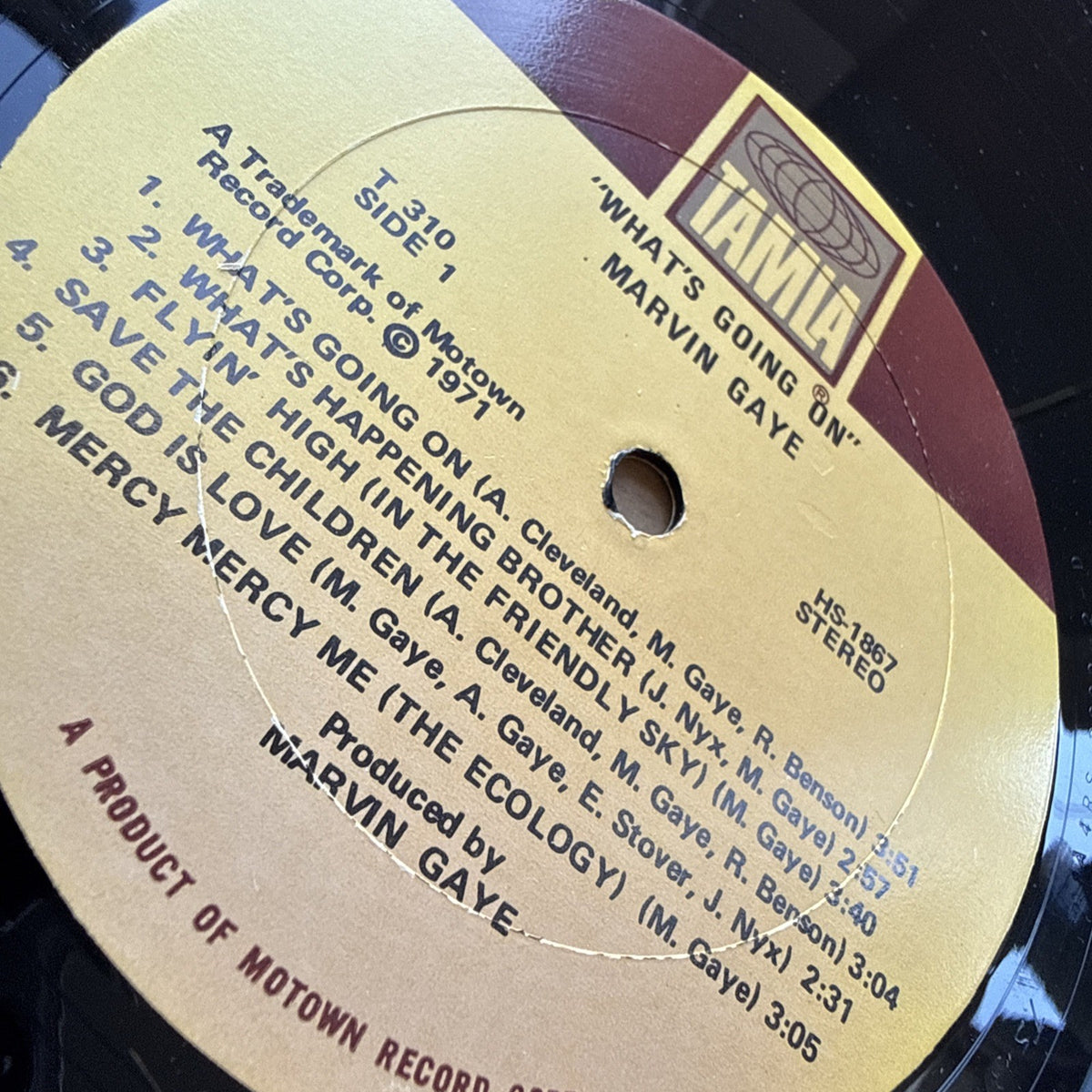 1971 Marvin Gaye What's Going On LP US Pressing Original Tamala Label