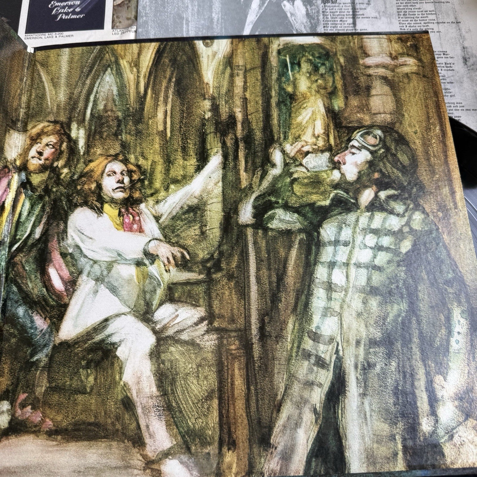 1970s Jethro Tull Aqualung Gatefold LP Chrysalis W/ Original Lyric Insert VG+