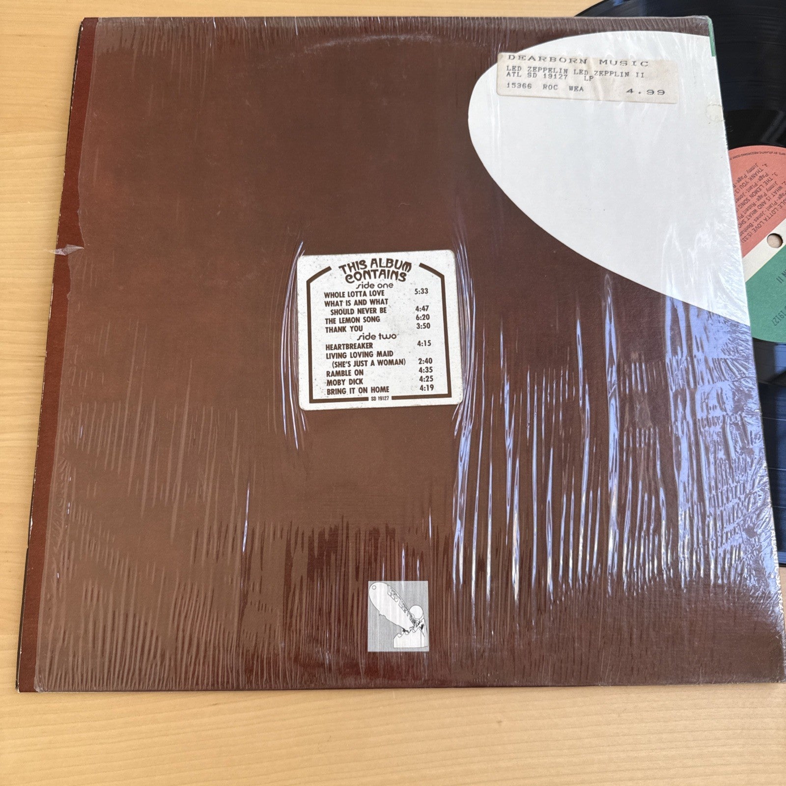 LED ZEPPELIN II 1970s Vinyl LP In Shrink! US Press W/Original Sleeve NICE! VG+