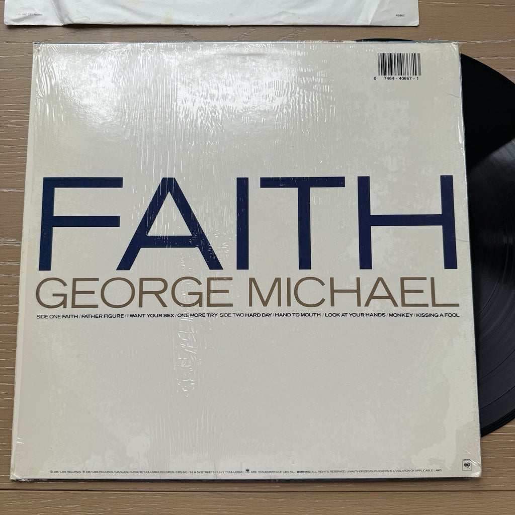 George Michael "Faith" 1987 US Press In Shrink W/Hype Sticker! + OG Sleeve!