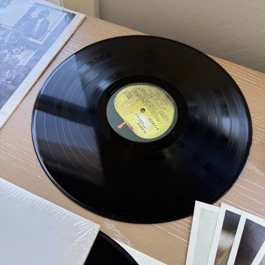 1971 THE BEATLES White Album US LA Press In Shrink! VG++ OG Poster+Photos 🍏 2LP