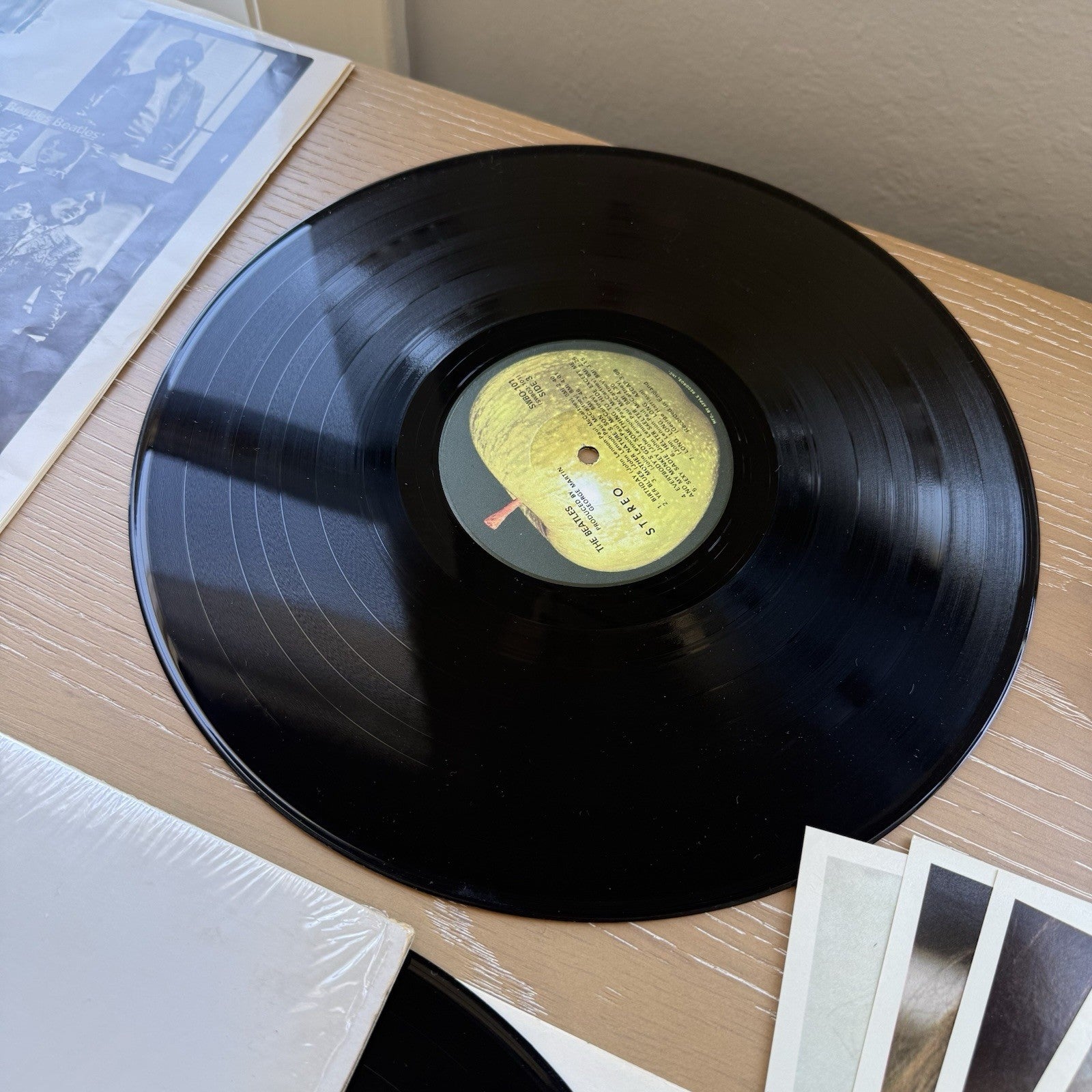 1971 THE BEATLES White Album US LA Press In Shrink! VG++ OG Poster+Photos 🍏 2LP