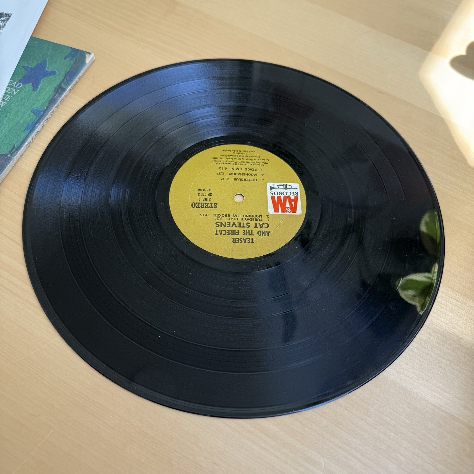 1970s Cat Stevens Teaser And The Firecat Gatefold LP 1st US Tan Label Press VG+