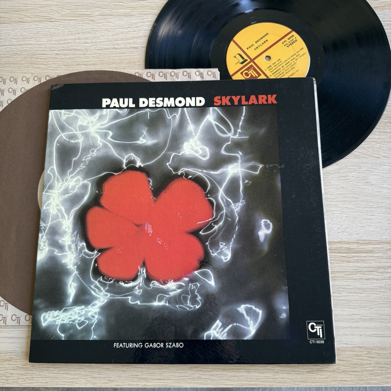 Paul Desmond Skylark 1974 CTI Van Gelder Stamp & RVG Etch Original Sleeve VG+