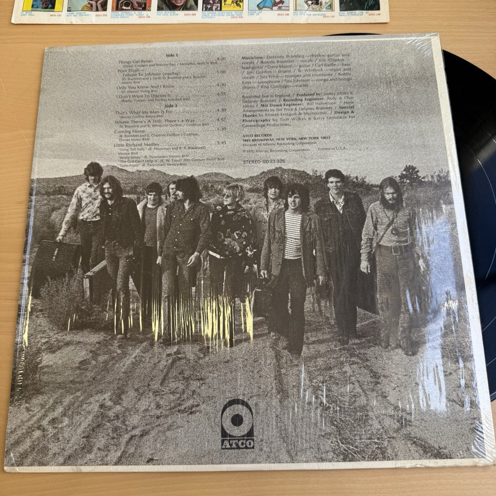 1970s Delaney & Bonnie & Friends With Eric Clapton On Tour US Press In Shrink EX