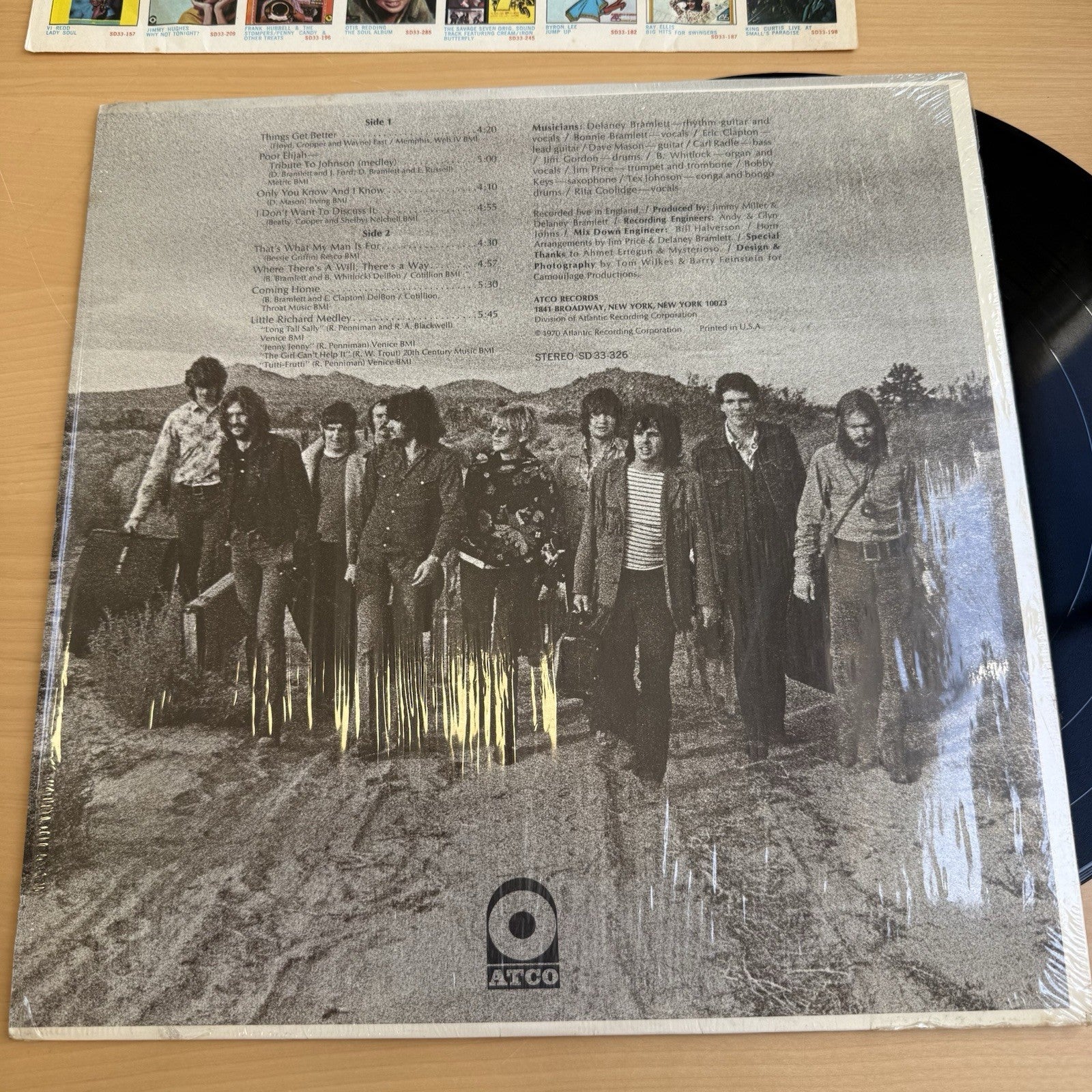 1970s Delaney & Bonnie & Friends With Eric Clapton On Tour US Press In Shrink EX