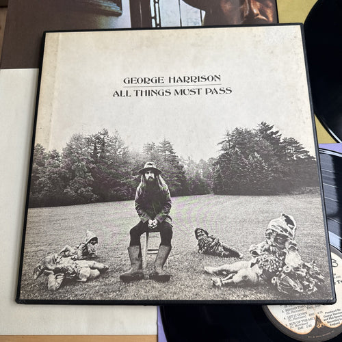 1970 GEORGE HARRISON All Things Must Pass 🍏 US Press Boxset W/OG Poster VG+