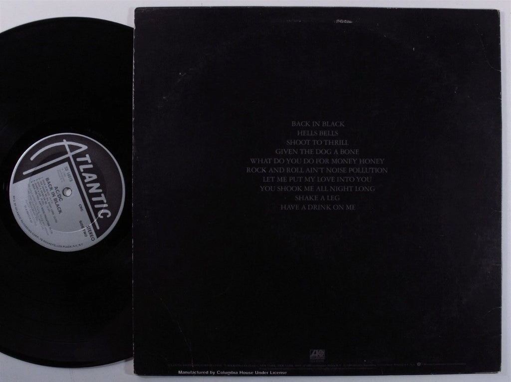 AC/DC BACK IN BLACK 1980s US Pressing Complete W/ OG Sleeve! Nice VG+ Vinyl LP