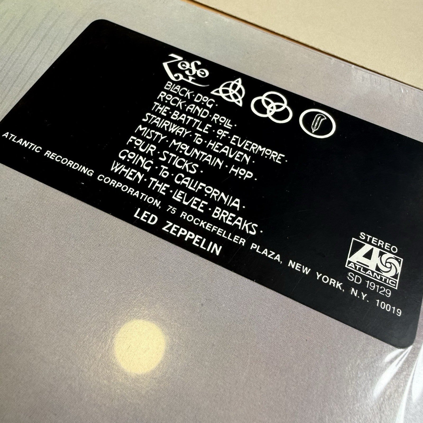1970s Led Zeppelin Vinyl LP In Shrink + Hype Sticker Complete W/OG Sleeve EX/EX