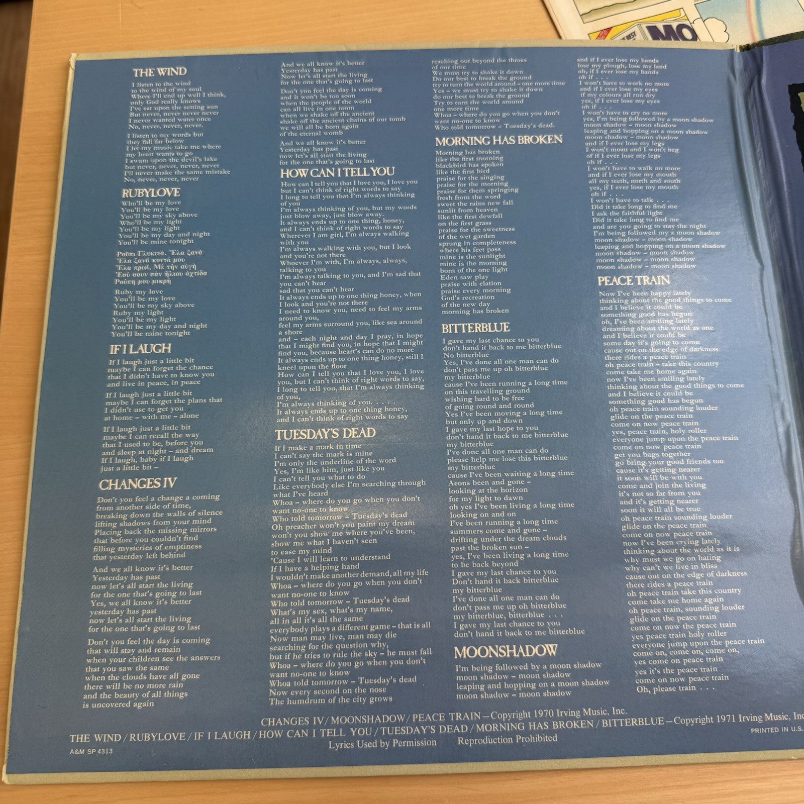 1970s Cat Stevens Teaser And The Firecat Gatefold LP US Pressing OG Sleeve VG+