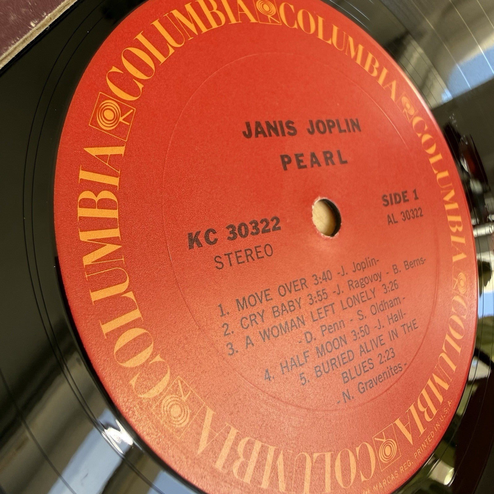 Janis Joplin Pearl Vinyl LP 1970's US Pressing Columbia Records!