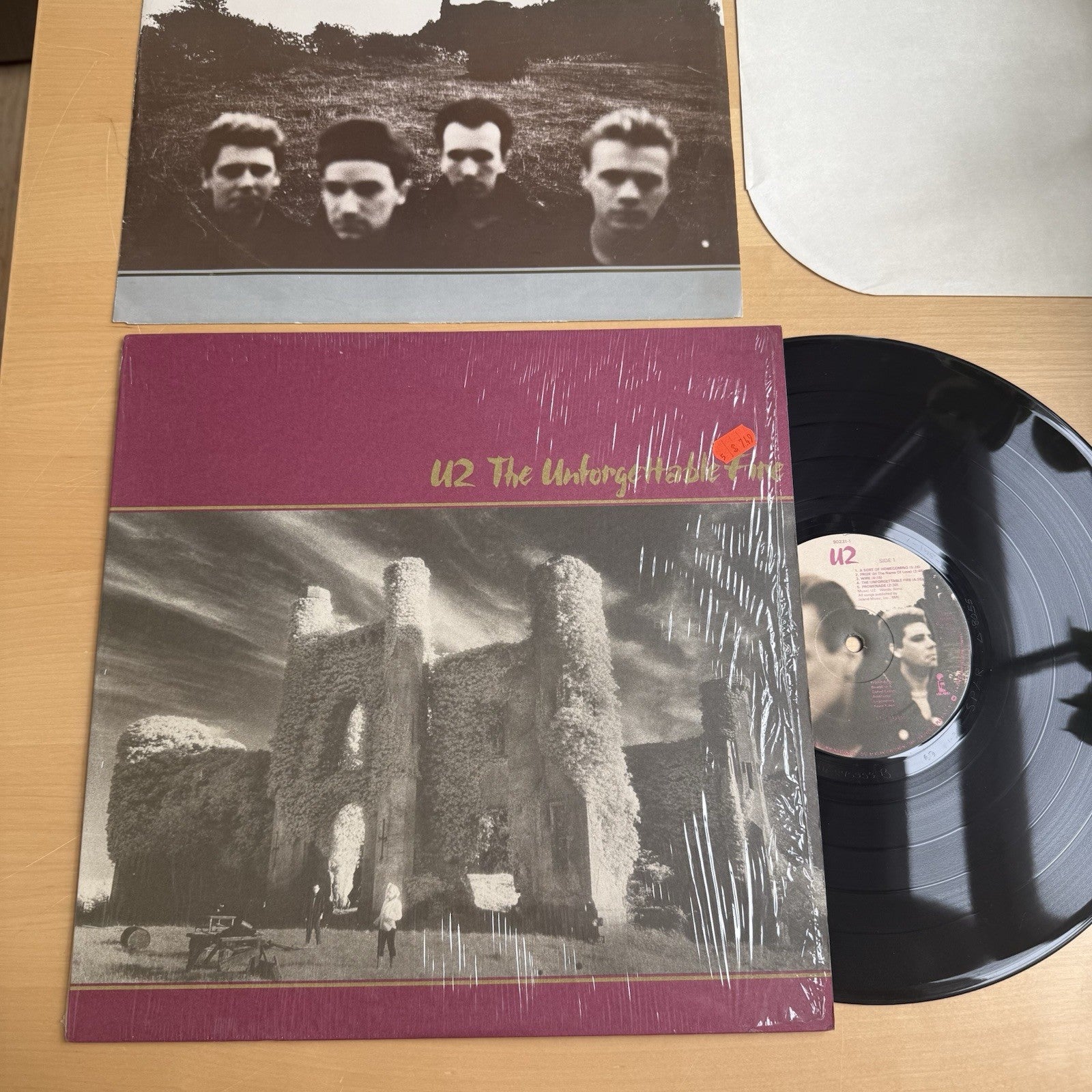 U2 The Unforgettable Fire 1st US press 1984 In Shrink! EX/EX + Original Sleeve