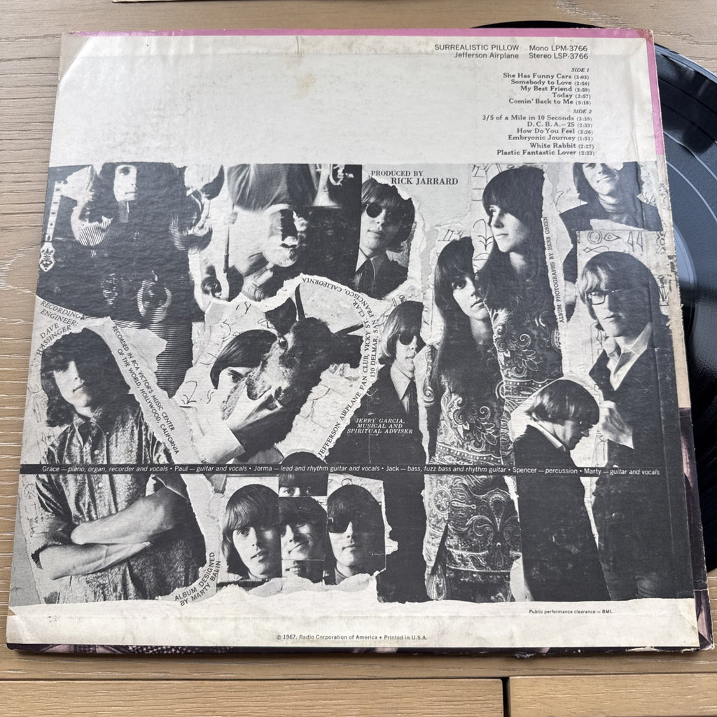 1967 Jefferson Airplane Surrealistic Pillow 1st Original US Pressing! VG+