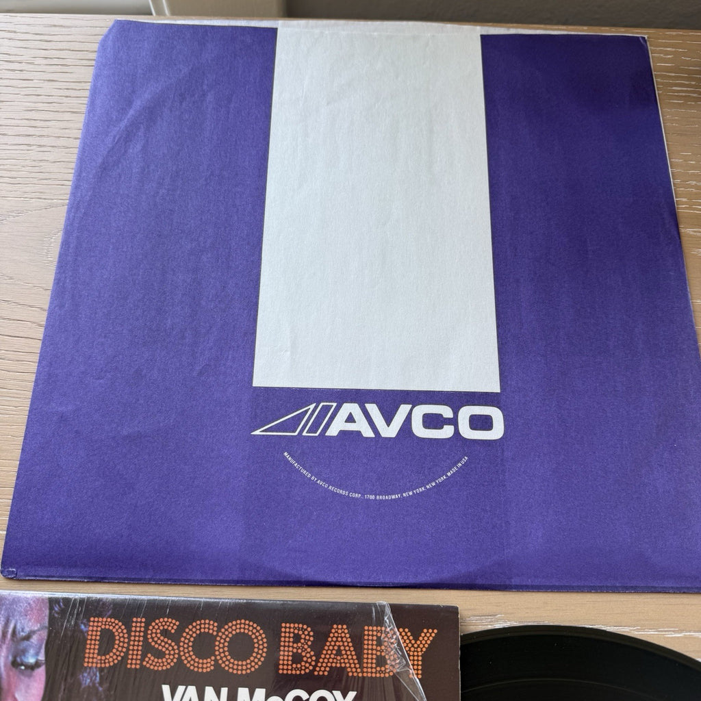 Van McCoy Disco Baby LP 1975 AVCO The Hustle In Shrink Hype OG Sticker US Press!