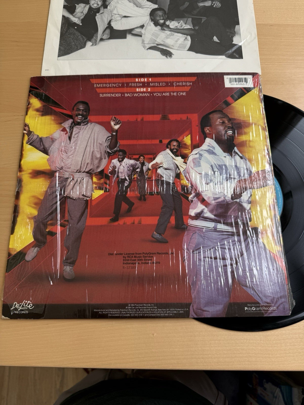 1980s Kool & The Gang Emergency Vinyl LP De-Lite Records In Shrink! US Press!