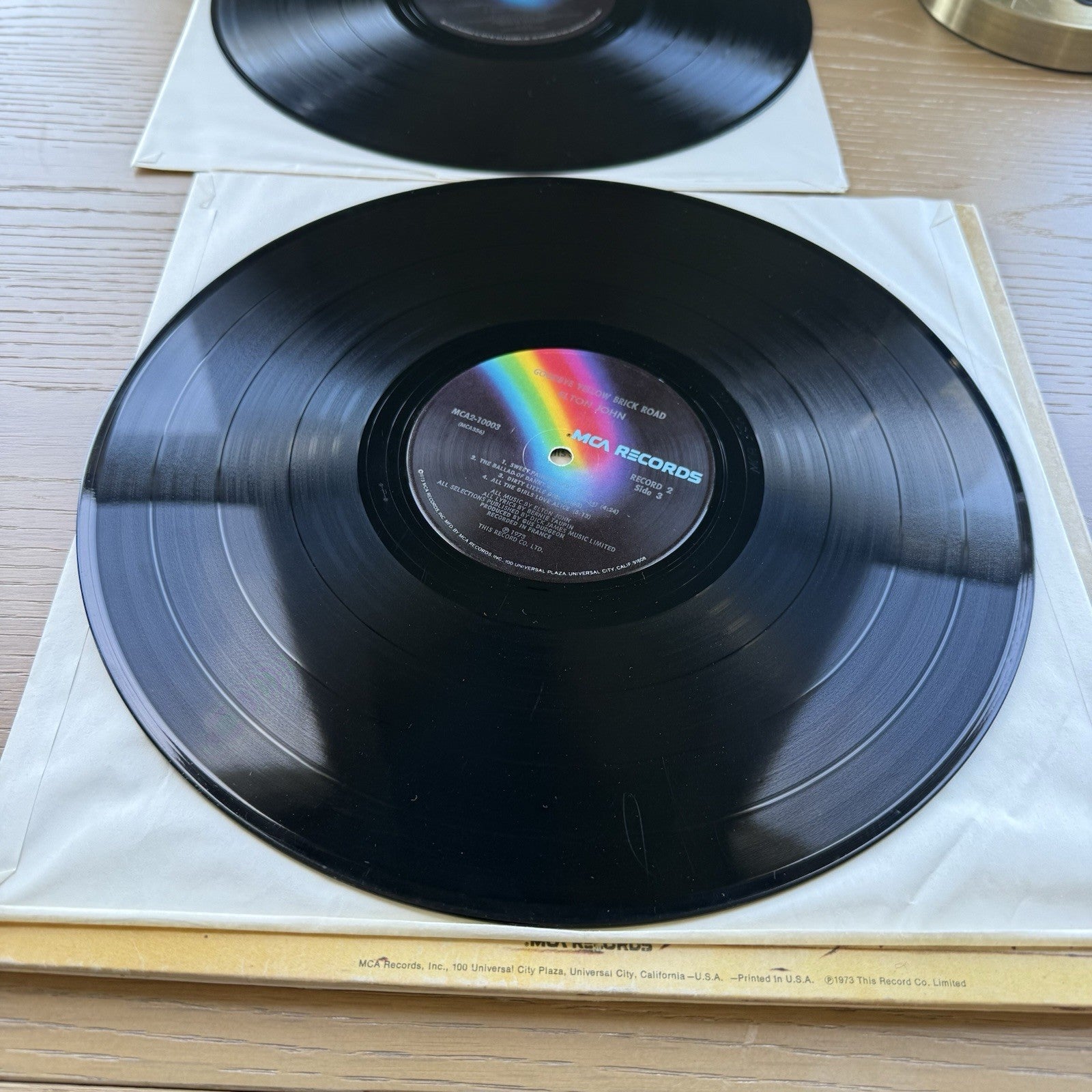 1973 Elton John Goodbye Yellow Brick Road 1st US Rainbow Press W/Sleeves! VG+