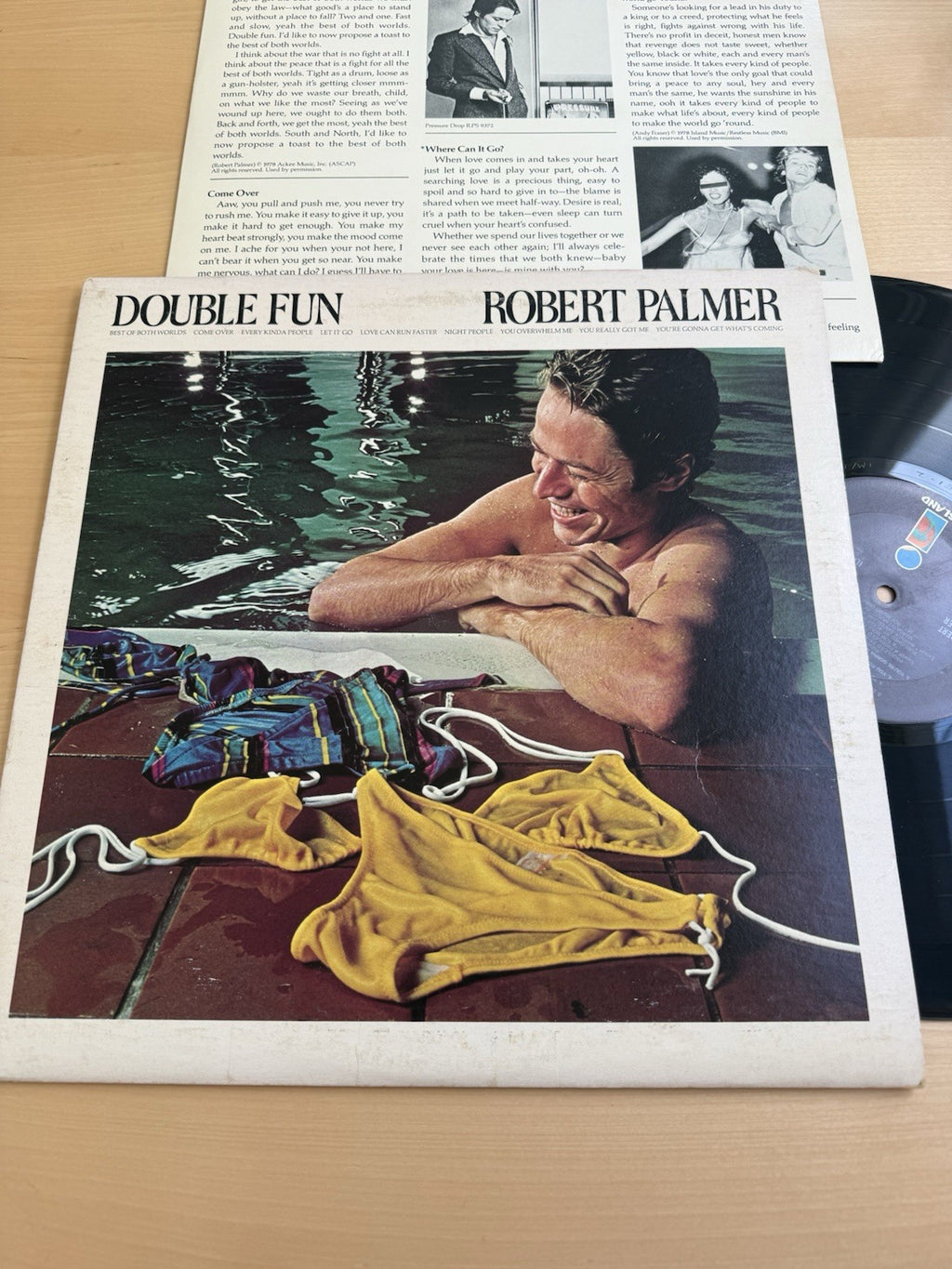 ROBERT PALMER “Double Fun”  1st Press 1978 Vinyl LP Island W/Original Sleeve!