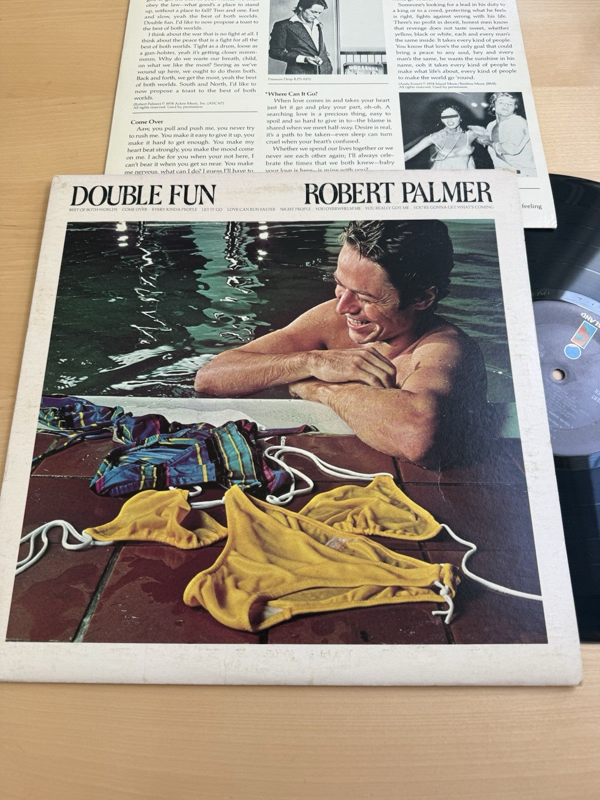 ROBERT PALMER “Double Fun”  1st Press 1978 Vinyl LP Island W/Original Sleeve!