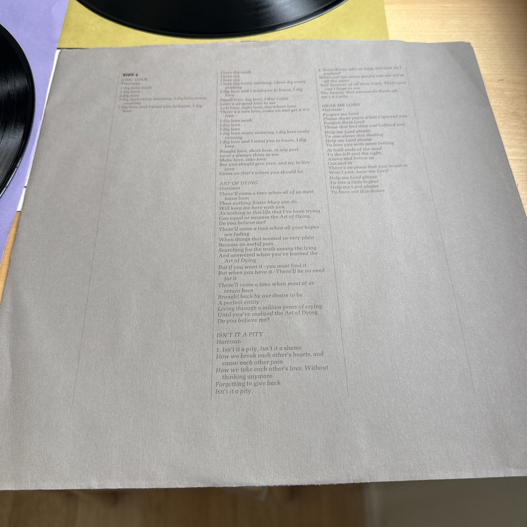 1970 GEORGE HARRISON All Things Must Pass 🍏 US Press Boxset W/OG Poster VG+