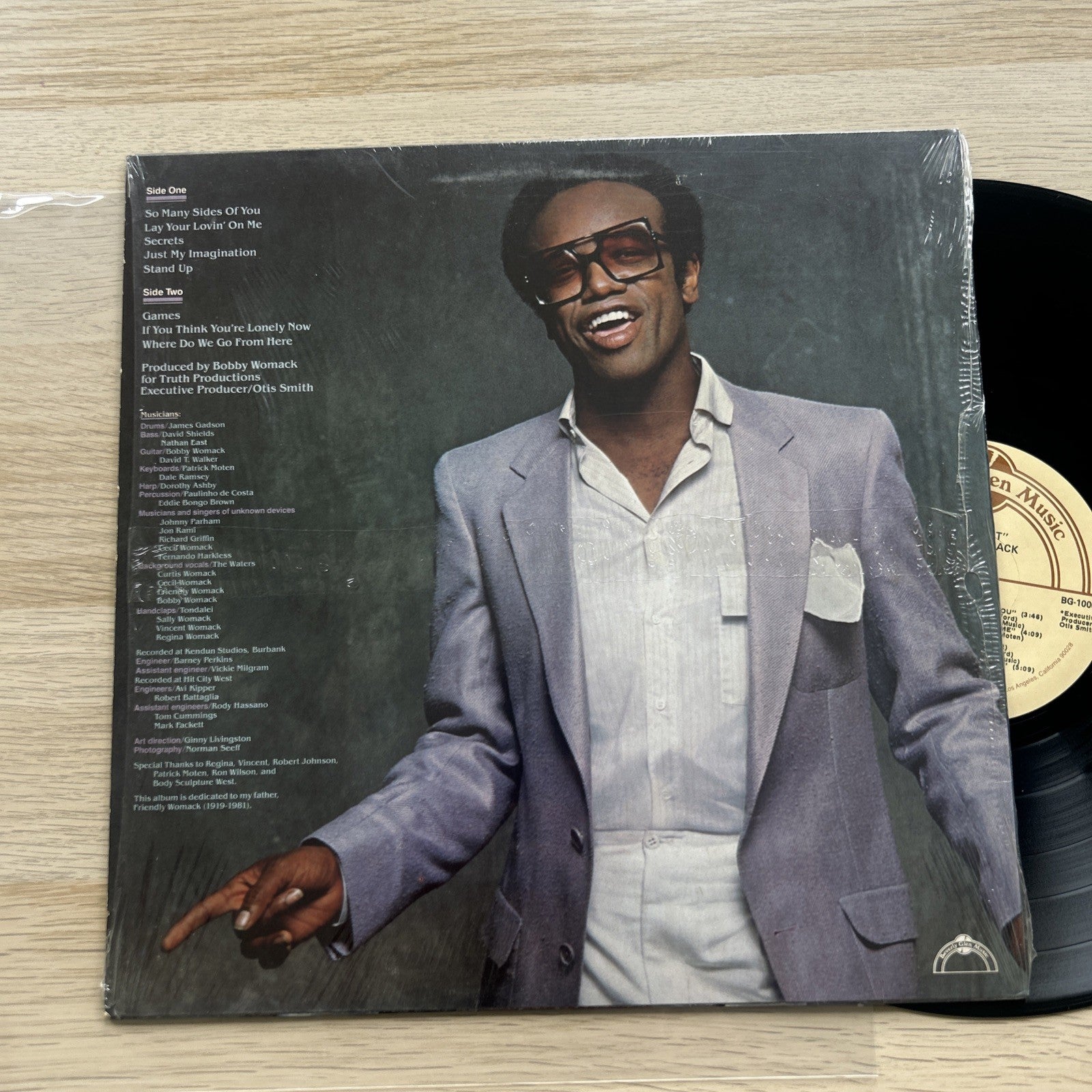 Bobby Womack ‎The Poet Original 1981 US 1st Press In Shrink! Amazing Condition