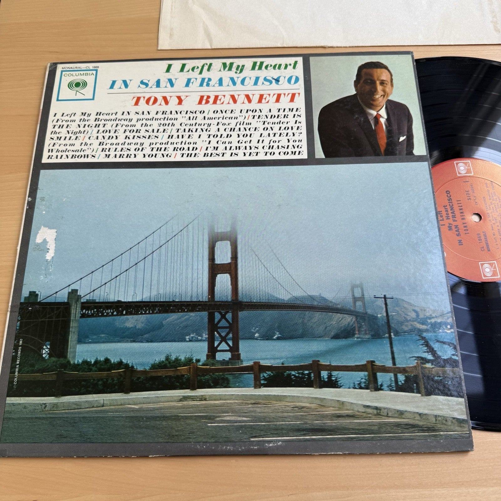 1962 Tony Bennett I Left My Heart in San Francisco Vintage US Press VG+